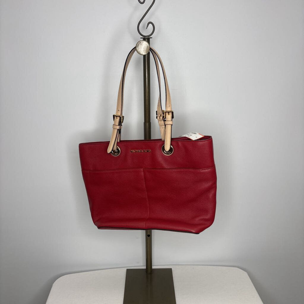 Michael Kors Purse Purses Tote Red/Tan/Gold