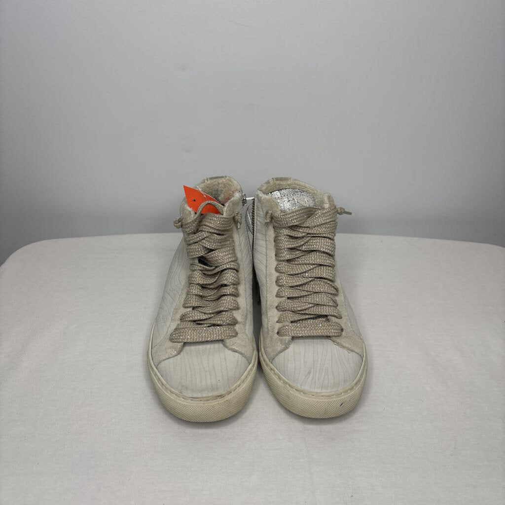 P448 Shoes 7.5 Gray Zebra/ Cream