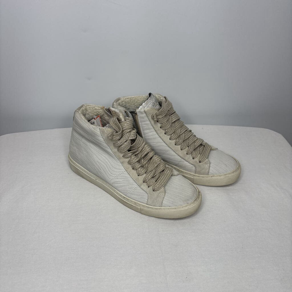 P448 Shoes 7.5 Gray Zebra/ Cream