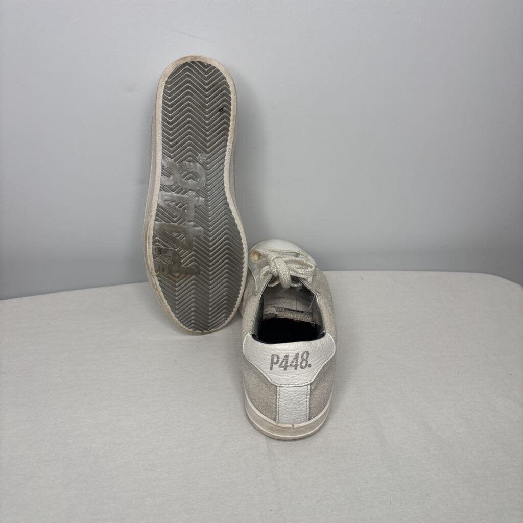 P448 Shoes 7.5 White/Gray Sequins