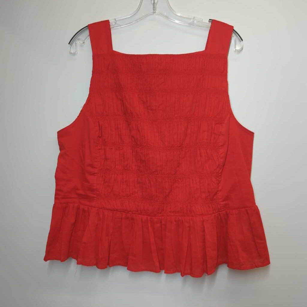 J. Crew Tank 18/XL Red