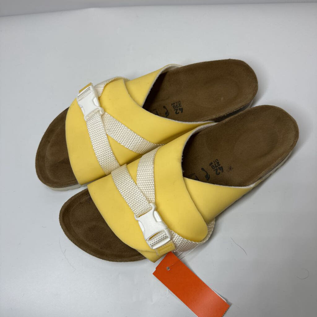 Papilllon Sandals 42/11 Yellow/White/Brown