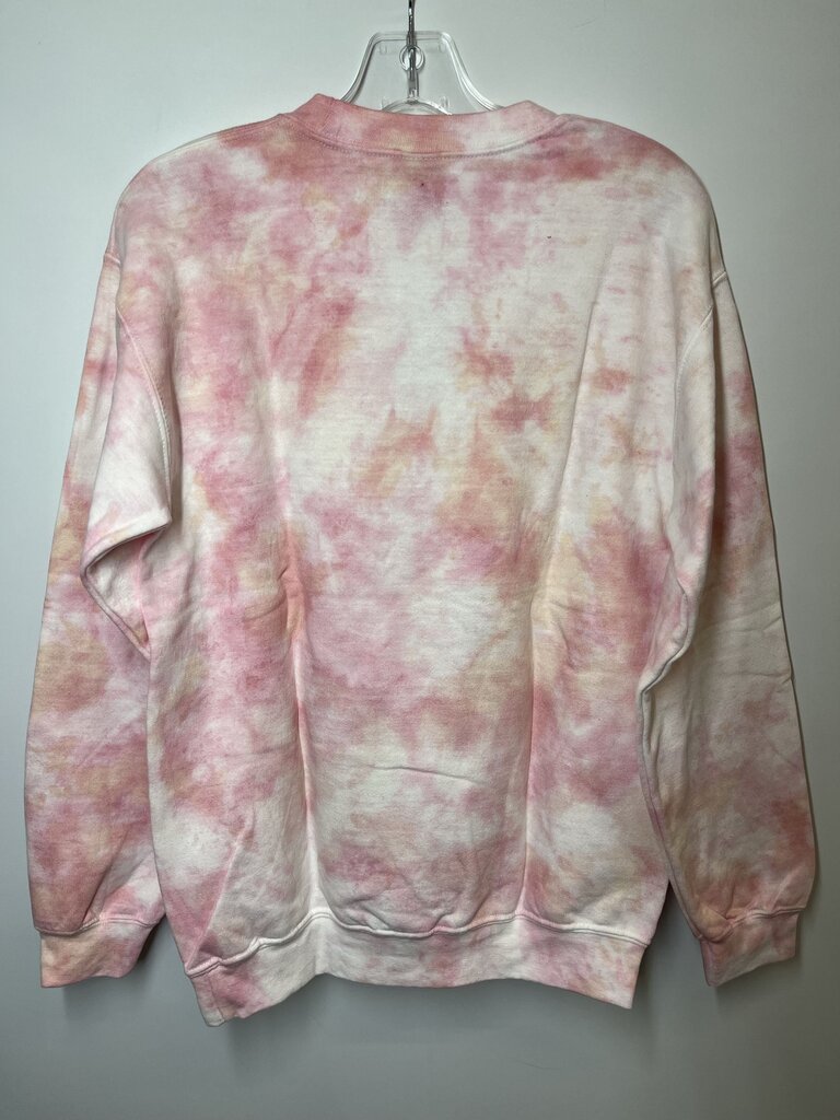 Gildan Long Sleeve M Pink/White