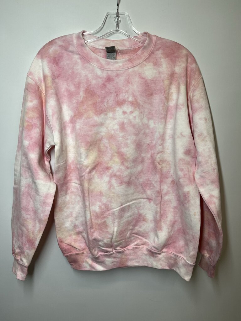 Gildan Long Sleeve M Pink/White