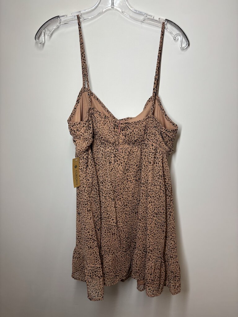 Dress L Brown/Animal Print