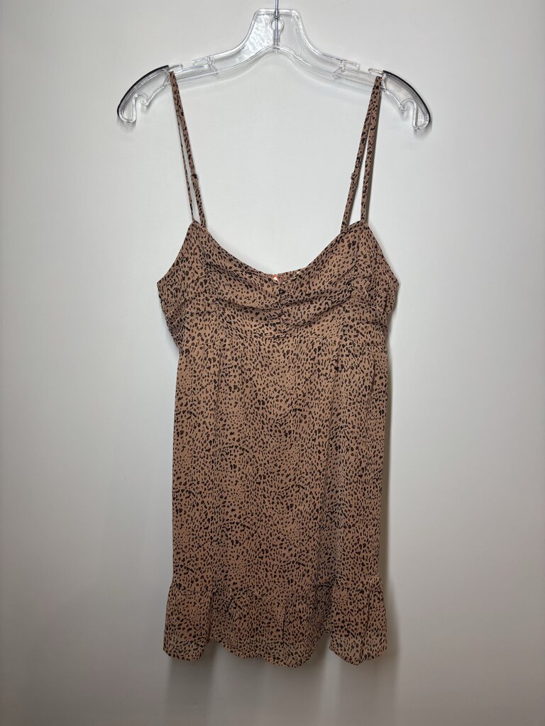 Dress L Brown/Animal Print