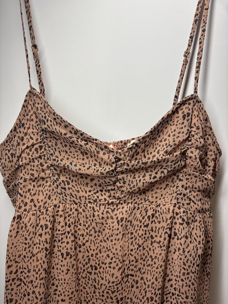 Dress L Brown/Animal Print