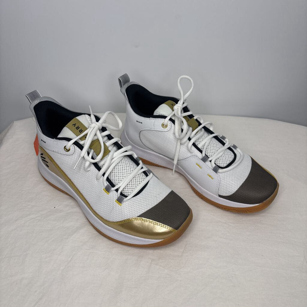 Under Armour Shoes Men's 10.5 White/Gold
