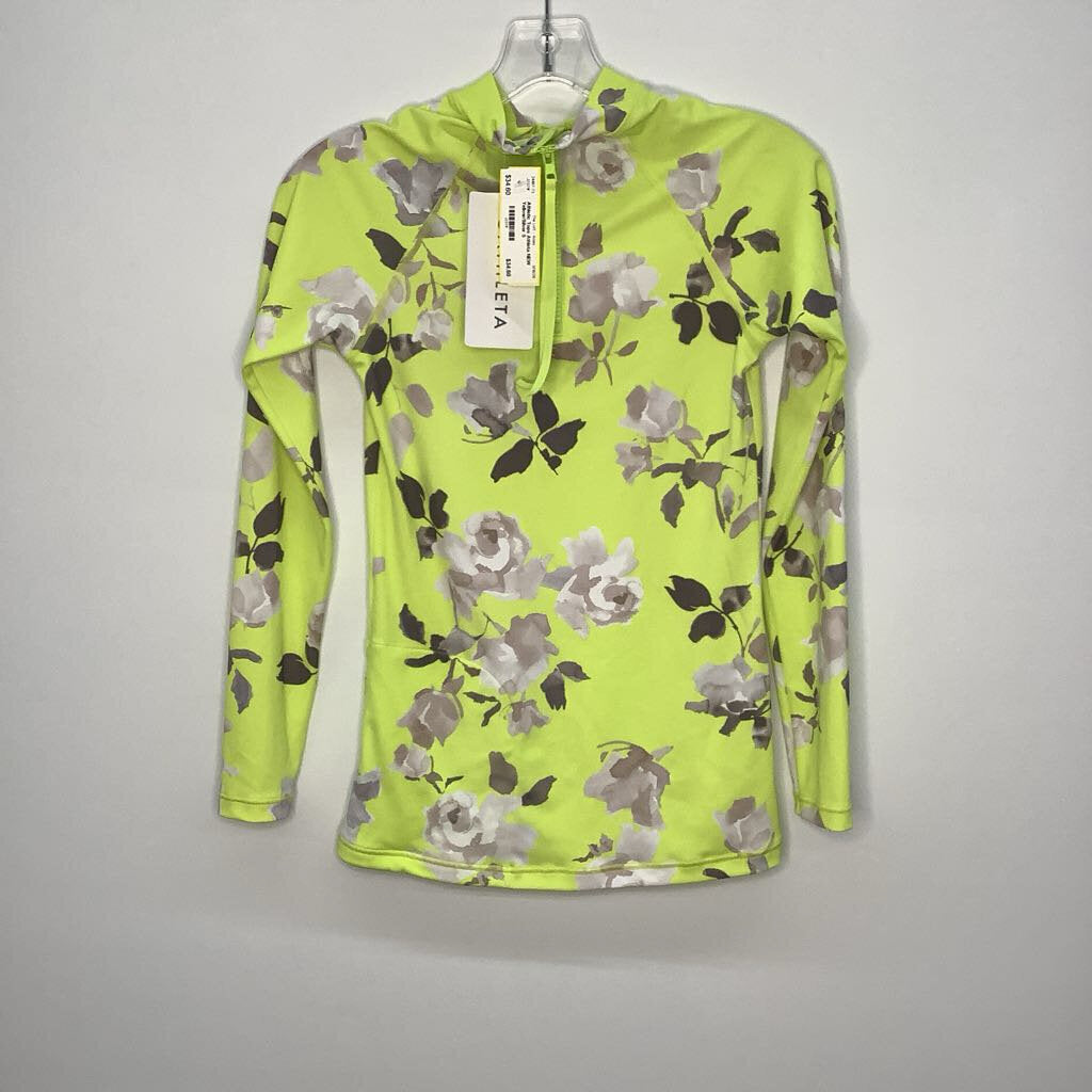 Athleta Athletic Tops S Yellow/Silver