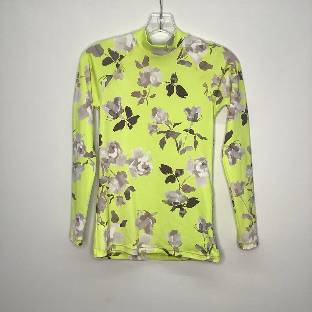 Athleta Athletic Tops S Yellow/Silver