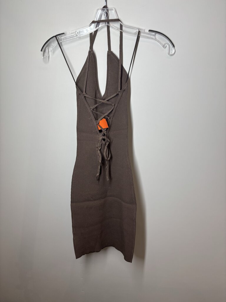 Love Tree Dress L Brown