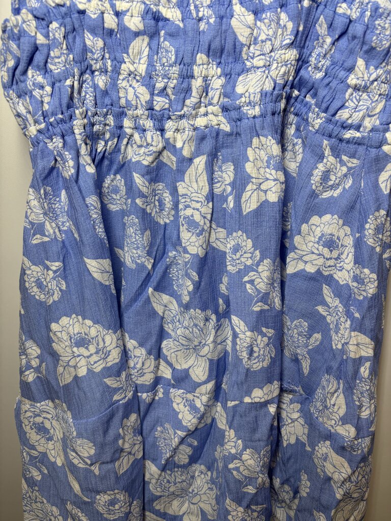 Love Tree Dress L Blue/White