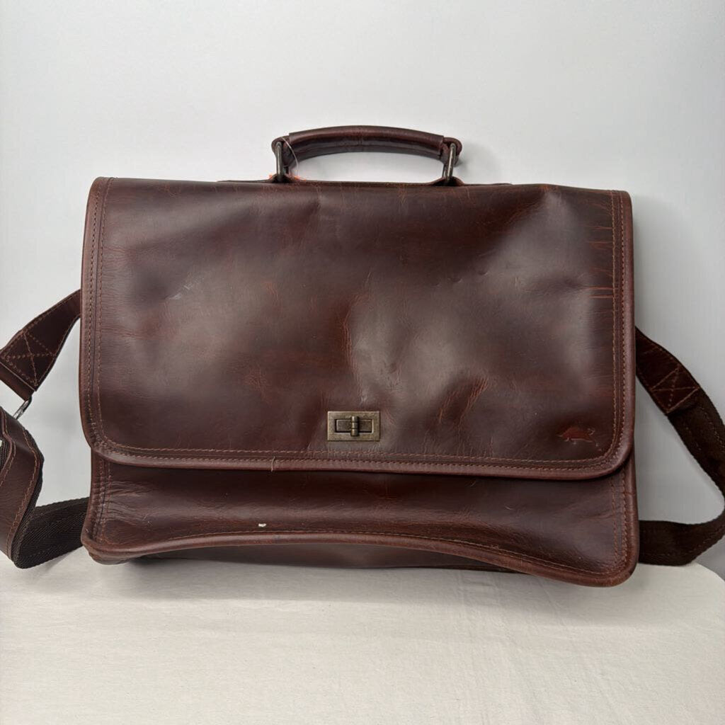 Bag Laptop Brown Leather