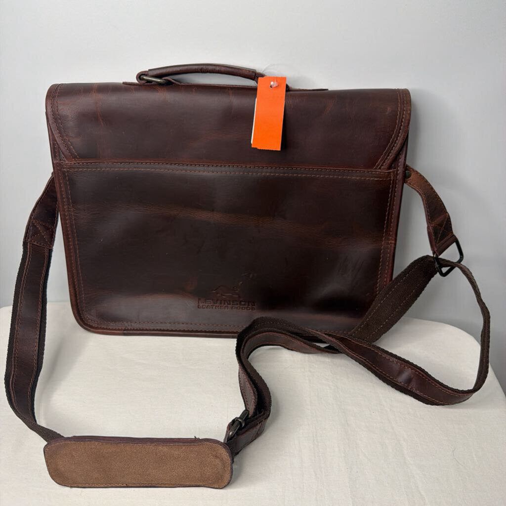 Bag Laptop Brown Leather