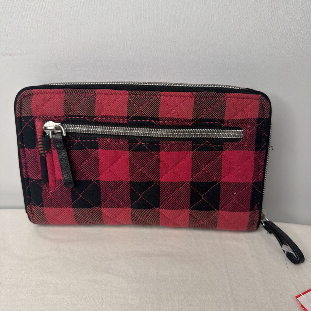 Vera Bradley Wallet Turnlock Black/Pink