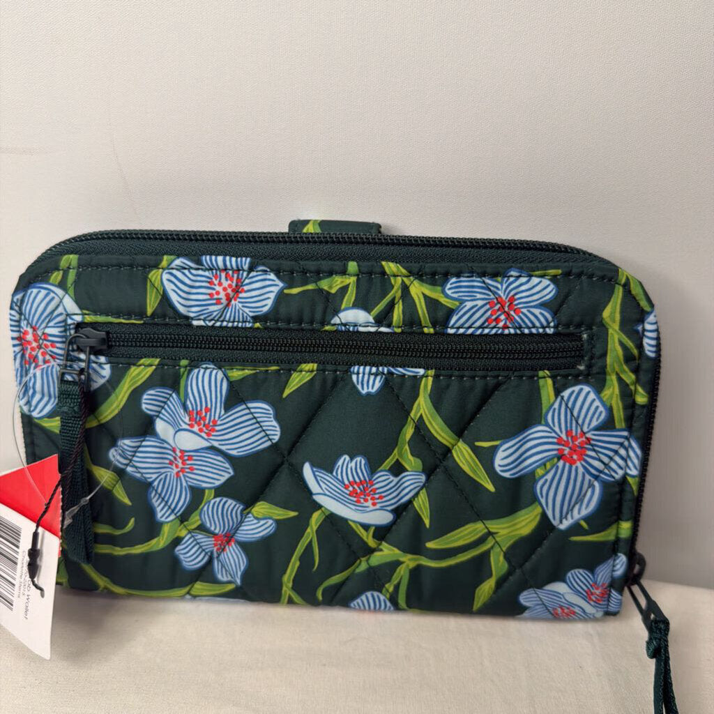 Vera Bradley Wallet Essential Tab Dark Green/Blue