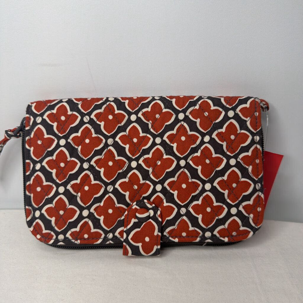 Vera Bradley Wallet Large Tab Orange/Brown