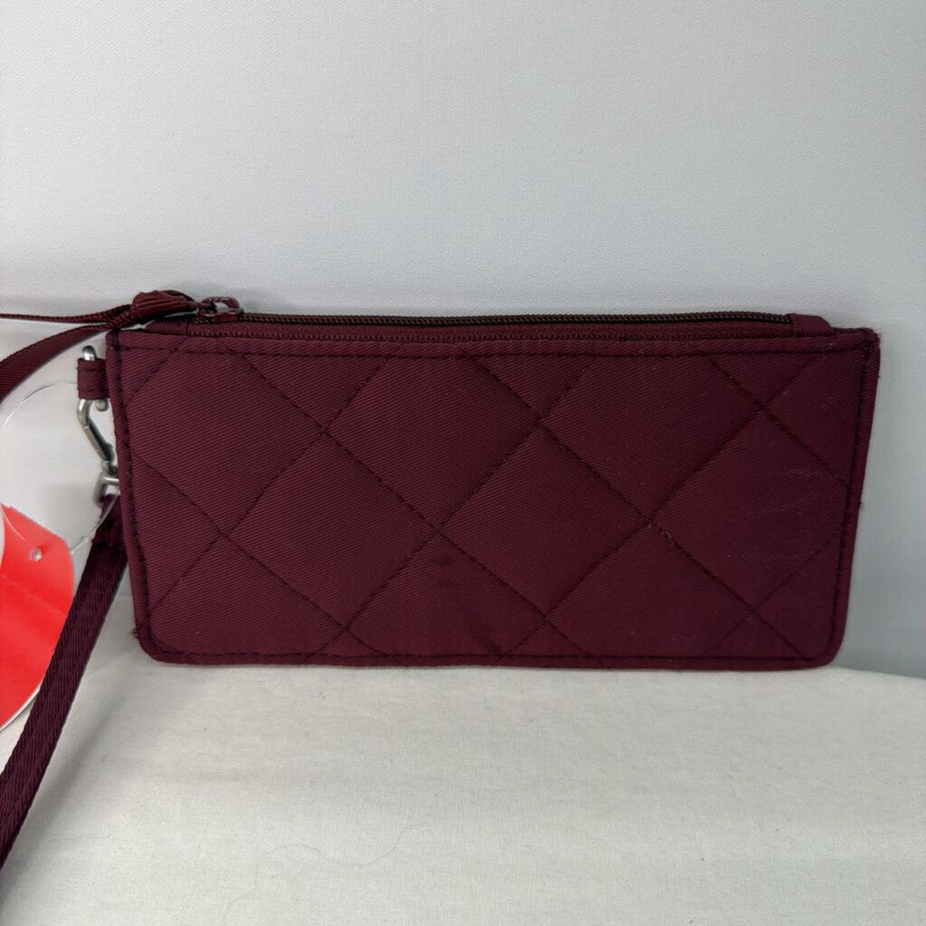 Vera Bradley Wallet Card Wristlet Maroon