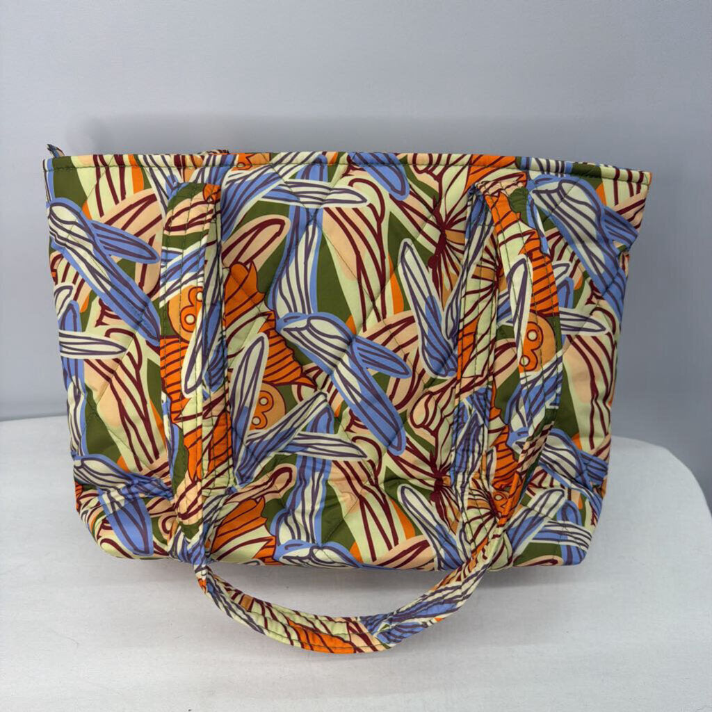 Vera Bradley Purses Small Tote Green/Blue/Peach