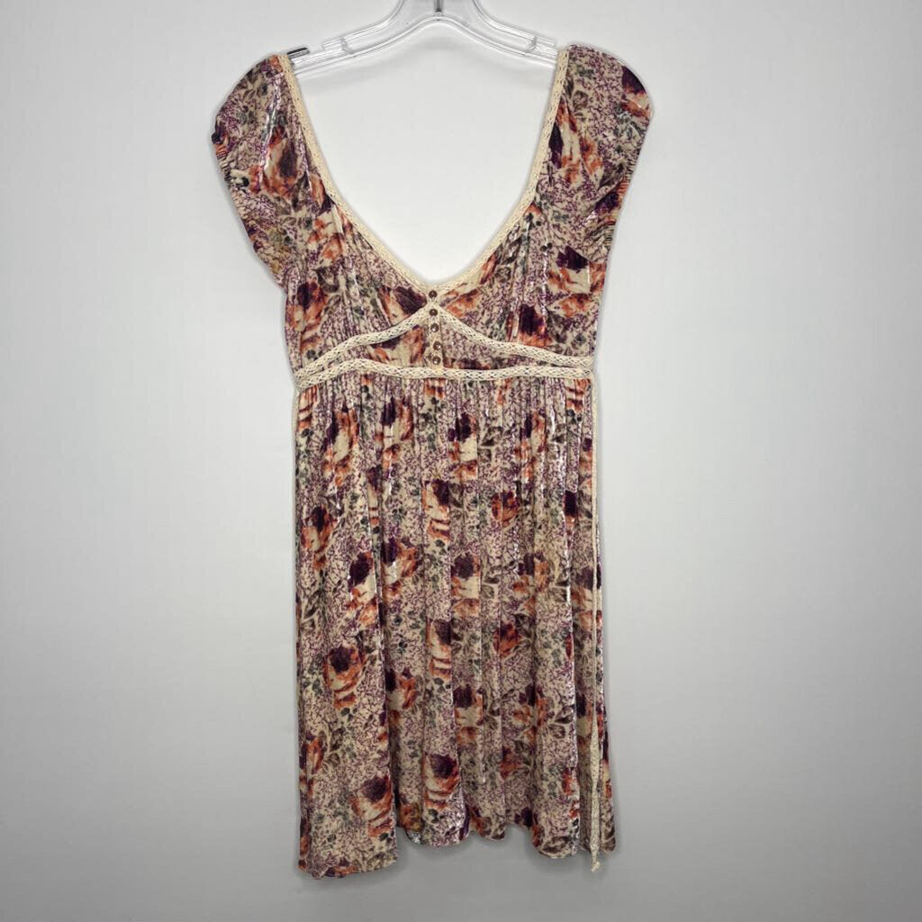 Free People Dress XS/2 Ivory/Purple