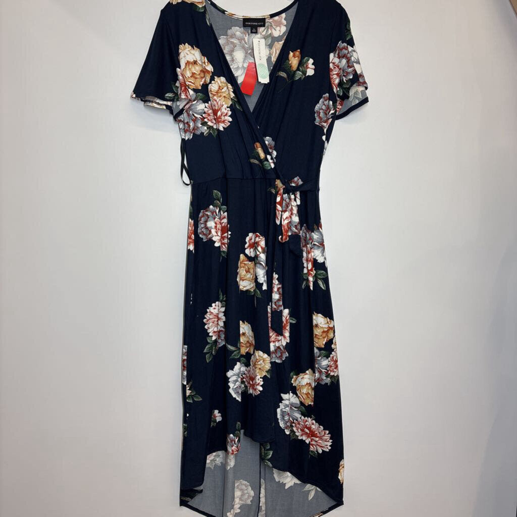 Fortune + Ivy Dress XL Navy/Floral