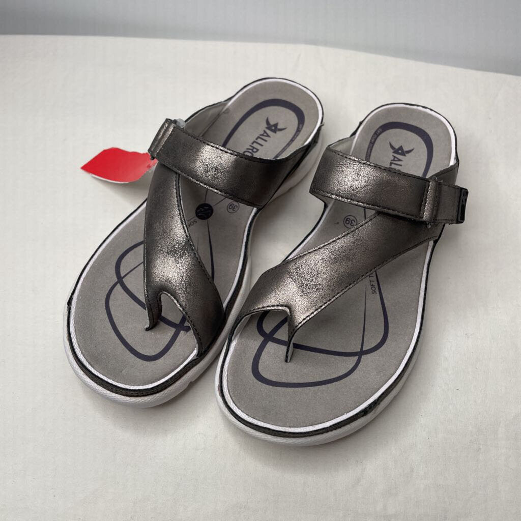 Mephisto Sandals 8 Pewter Gray
