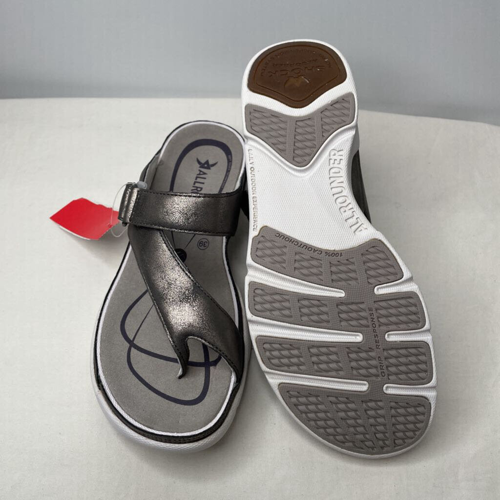 Mephisto Sandals 8 Pewter Gray