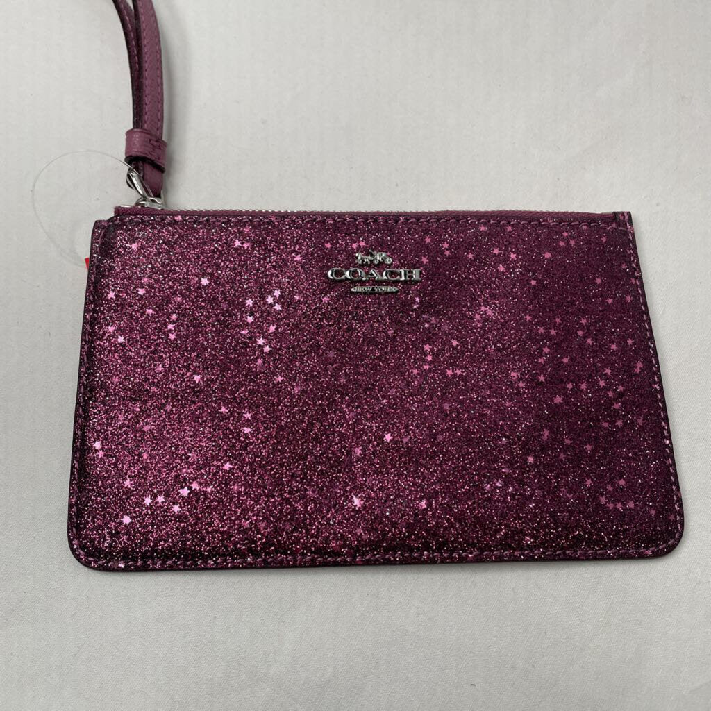Coach Wallet Wristlet Pink Glitter