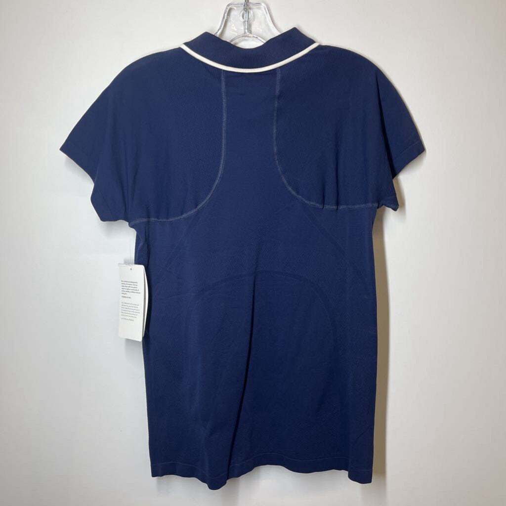 Athleta Athletic Tops L Navy/White