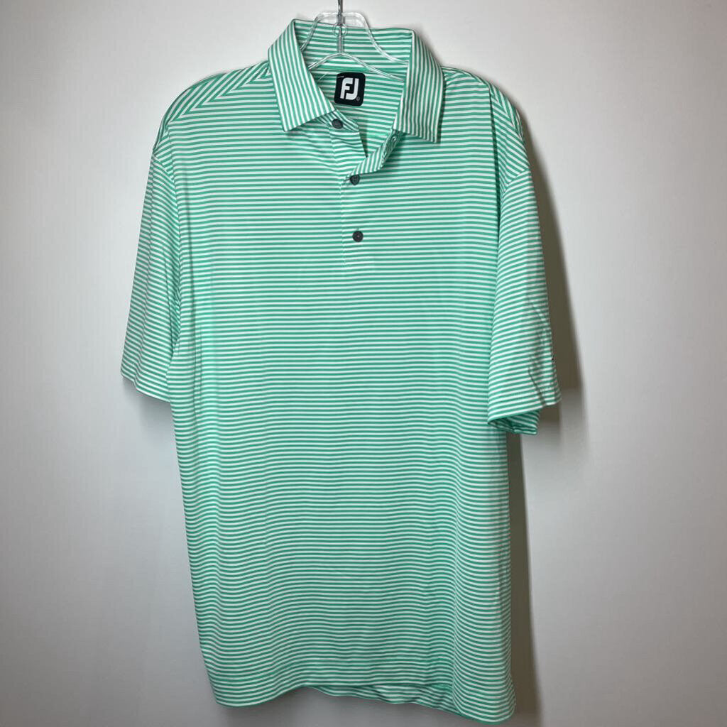 FJ Athletic Tops Men's L Green/White