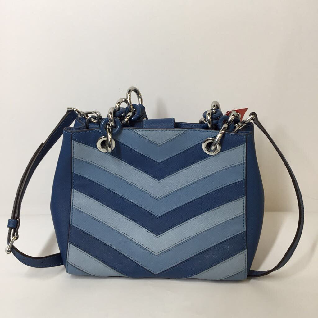 Michael Kors Purse Purses Blue Chevron