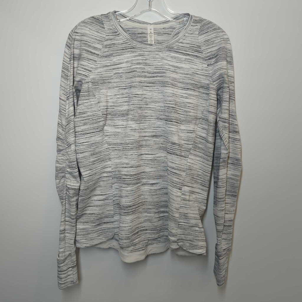 Lululemon Athletic Tops 10/M Grey/White