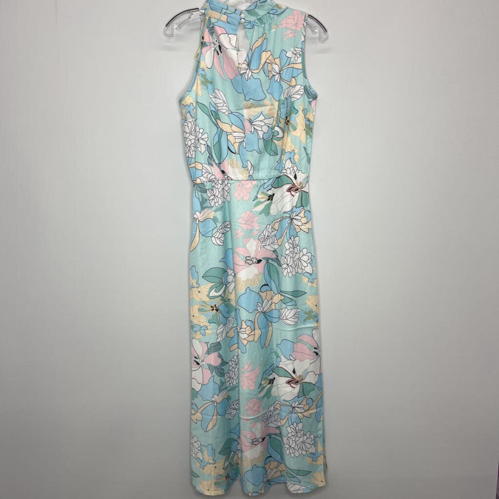Prettygarden Dress S Teal/Pink/Multi