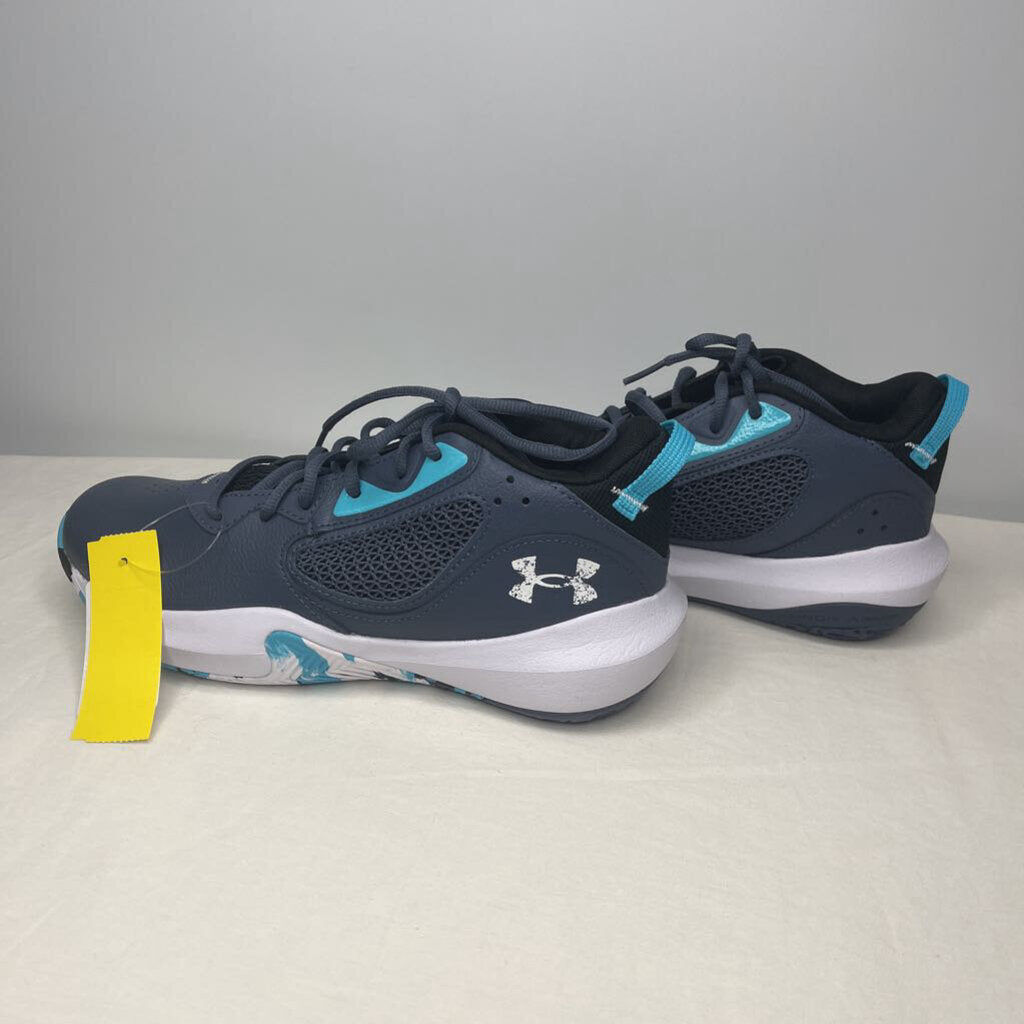 Under Armour Shoes M7/W8.5 (Youth 7) Slate Gray/Aqua Blue