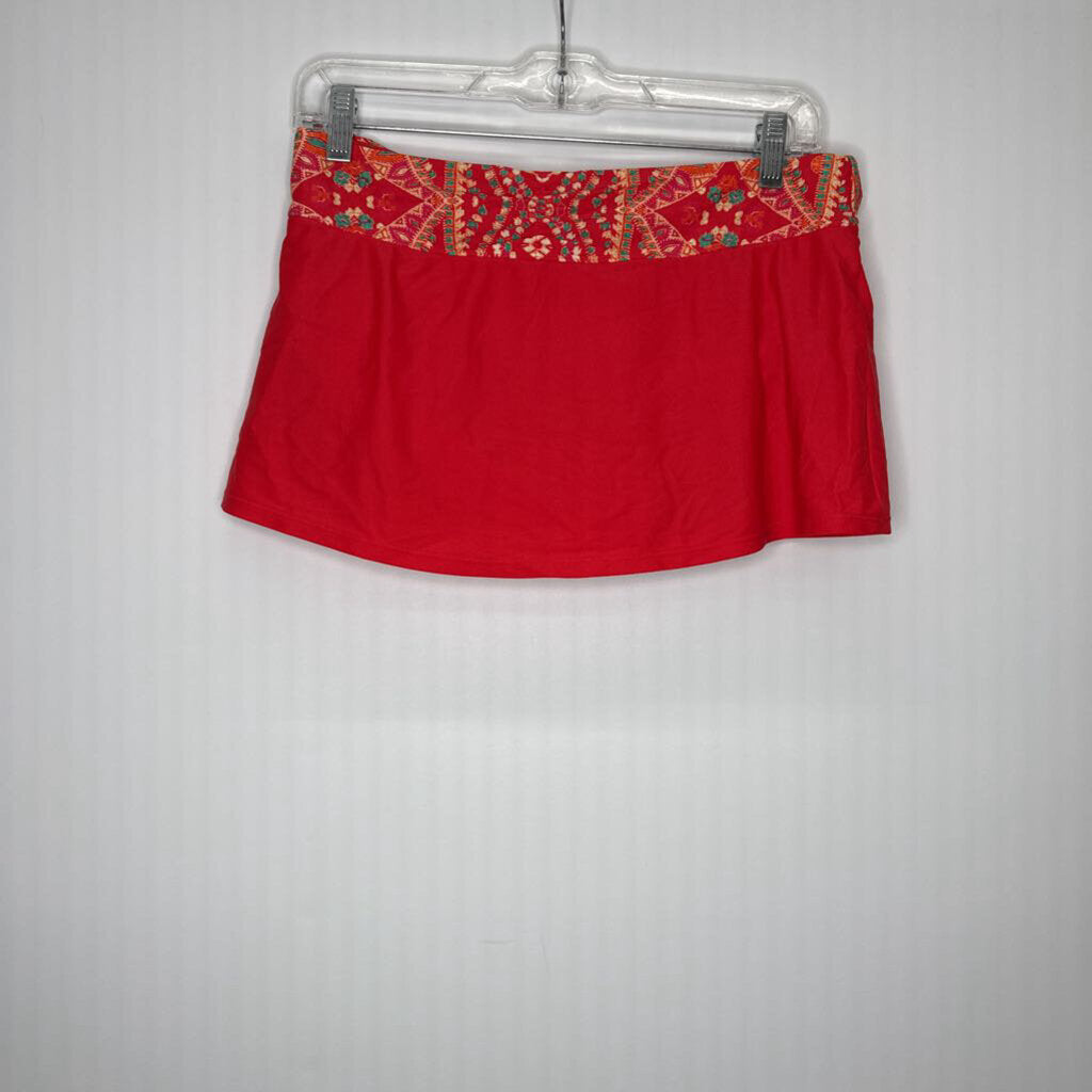 Athleta Swim Wear Top: 34D/DD Skort: M Red/Multi