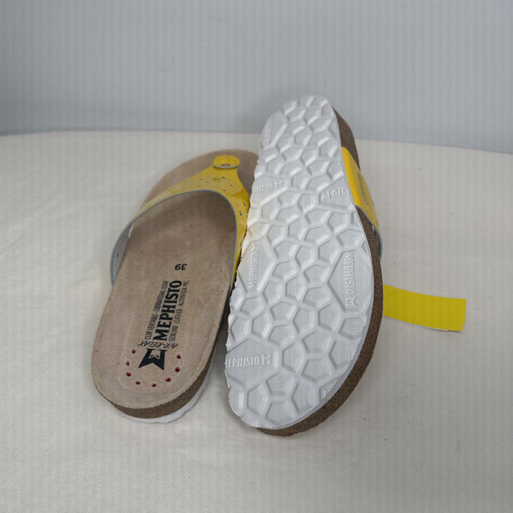 Mephisto Sandals 8 Yellow/Stars