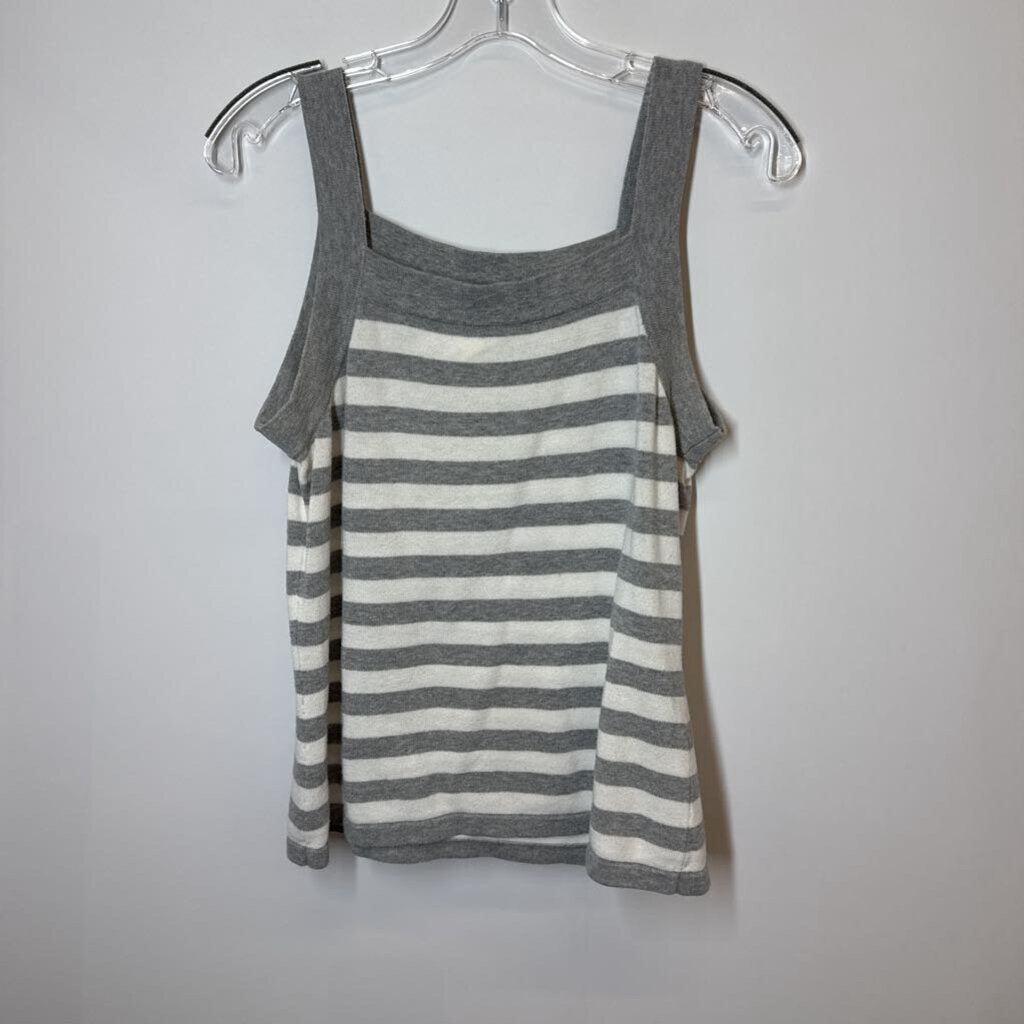 Tank L Grey/White