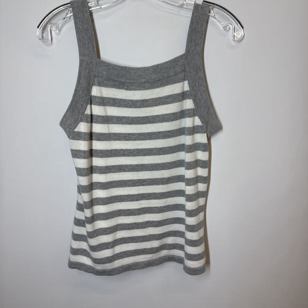 Tank L Grey/White