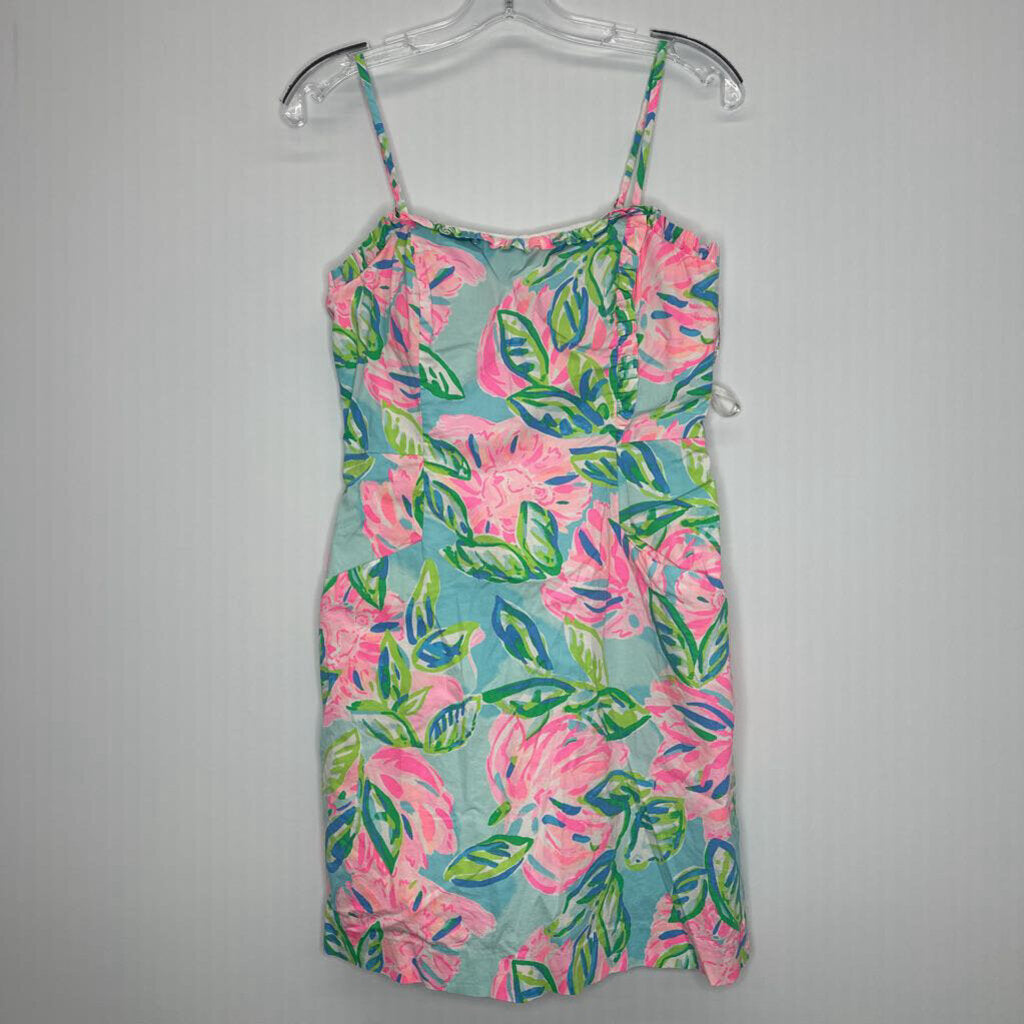 Lilly Pulitzer Dress S Light Blue/Pink/Lime