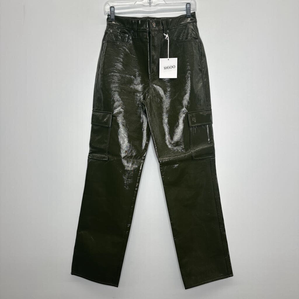 Pistola Designer Pants 4 Green Pleather