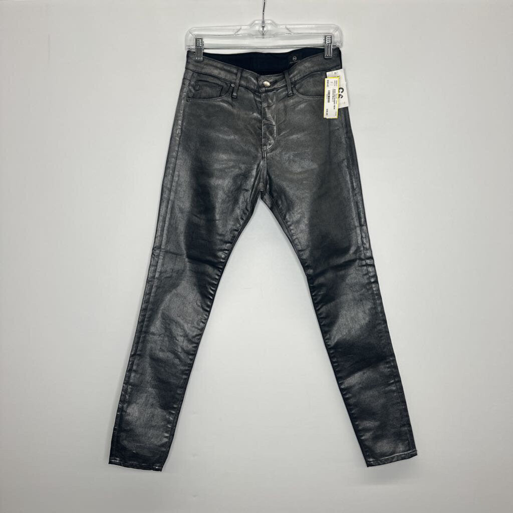 AG Designer Jeans 2 Coated Silver