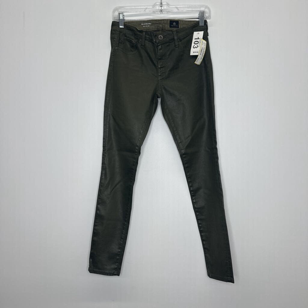 AG Designer Jeans 4 Coated Green