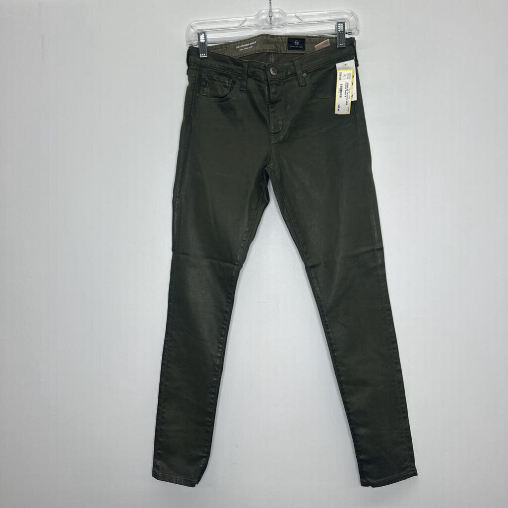 AG Designer Jeans 4 Coated Green