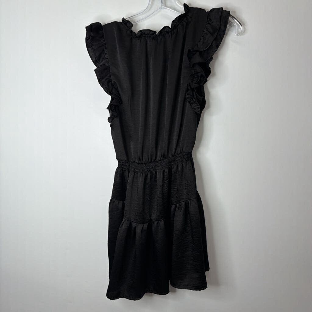 Steve Madden Dress S Black Satin