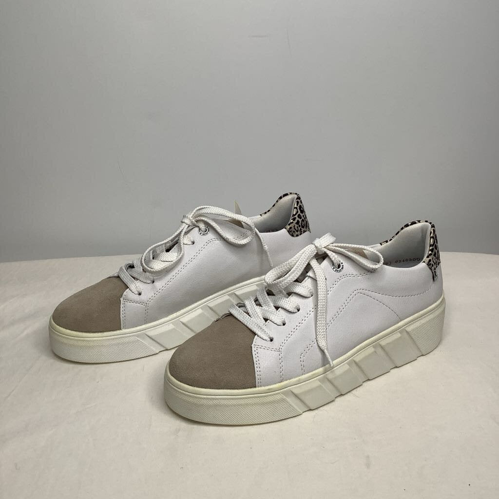 Rieker Shoes 8 White/Tan/Leopard