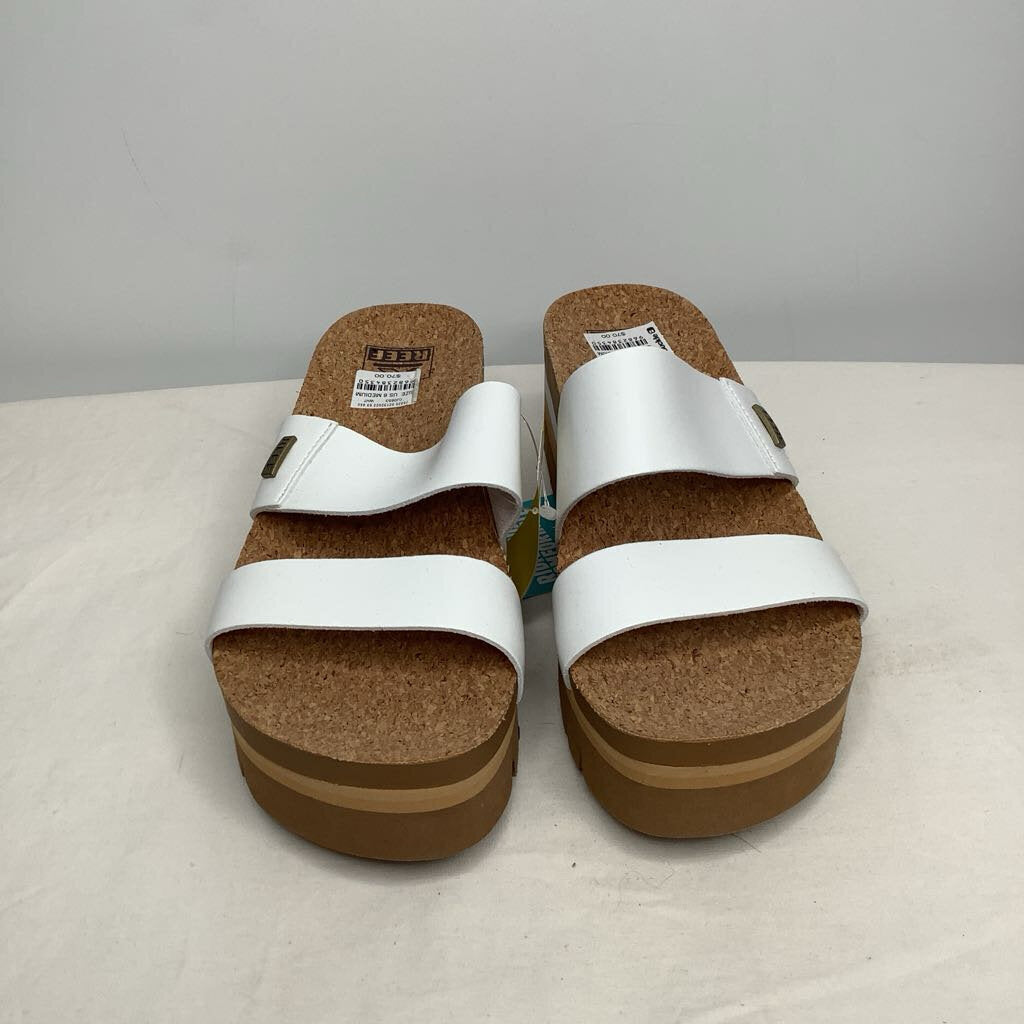 Reef Sandals 8 White/Tan