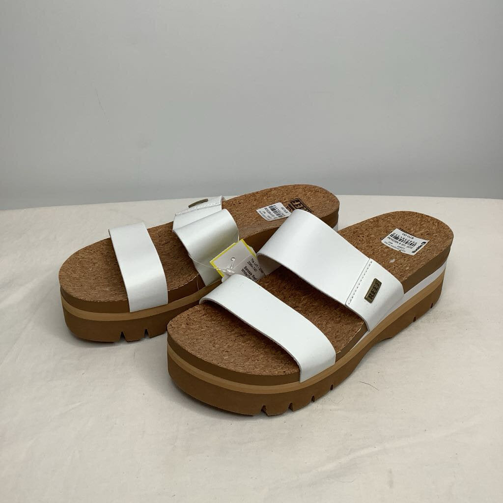 Reef Sandals 8 White/Tan