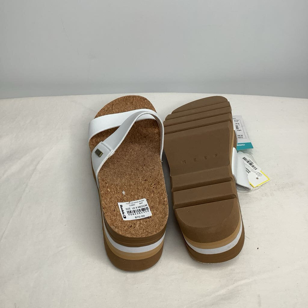 Reef Sandals 8 White/Tan