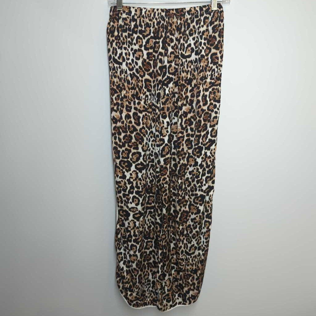 Aerie Pants S Black/Cheetah