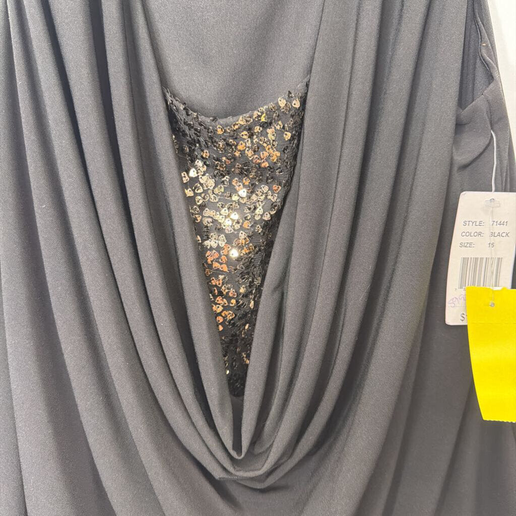 Ronni Nicole Dress XL(16) Black/Sequins